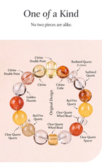 FAITH Radiance | Citrine & Gold Rutile Beaded Bracelet