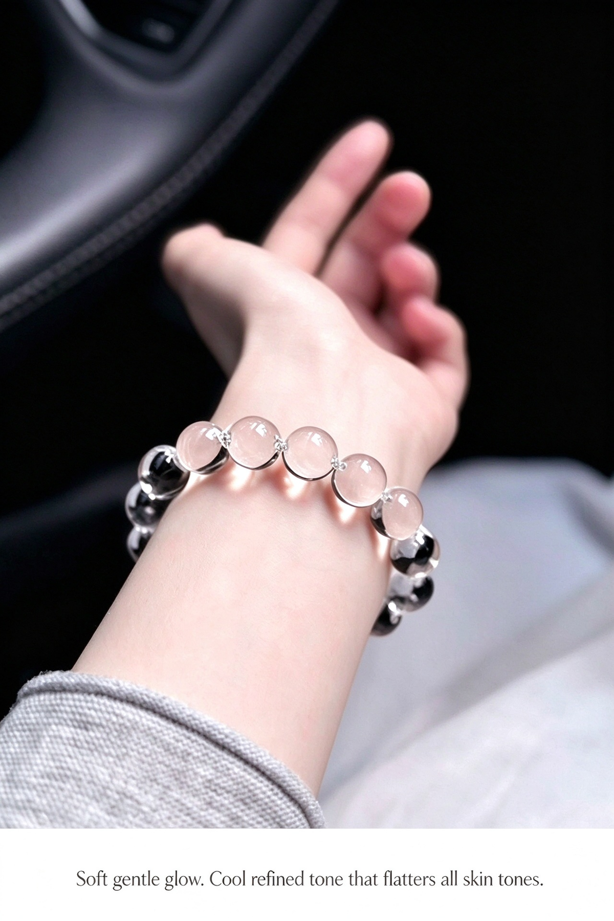 FAITH Lucid | Natural Clear Quartz Beaded Bracelet