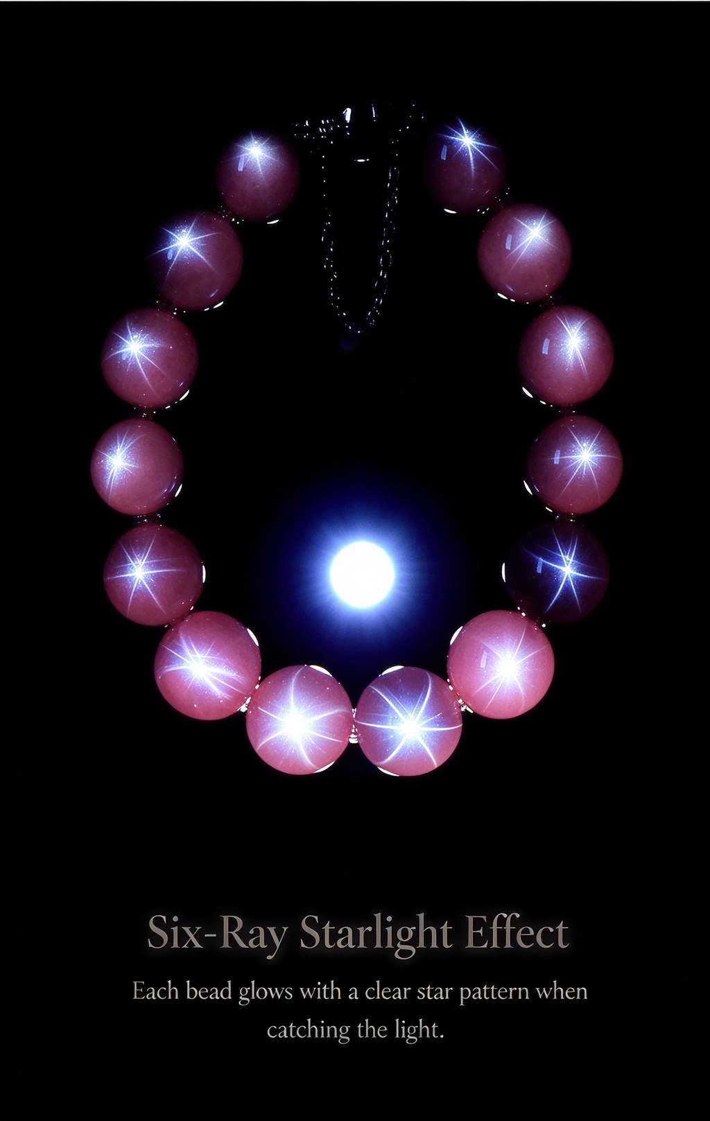 FAITH Cherish | Star Rose Quartz Beaded Bracelet