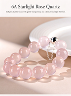 FAITH Cherish | Star Rose Quartz Beaded Bracelet