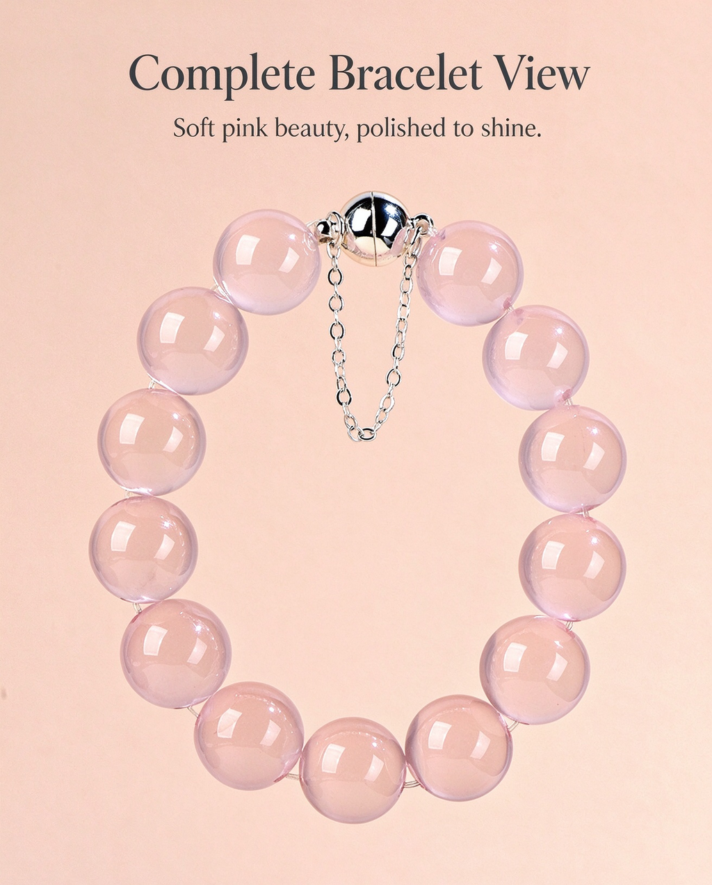 FAITH Cherish | Star Rose Quartz Beaded Bracelet