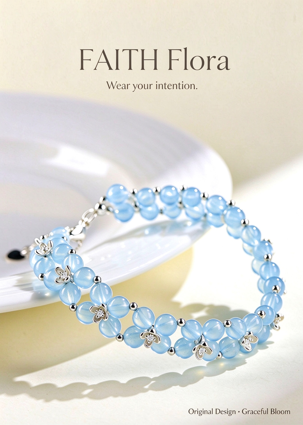 FAITH Flora | Woven Blossom Gemstone Bracelet