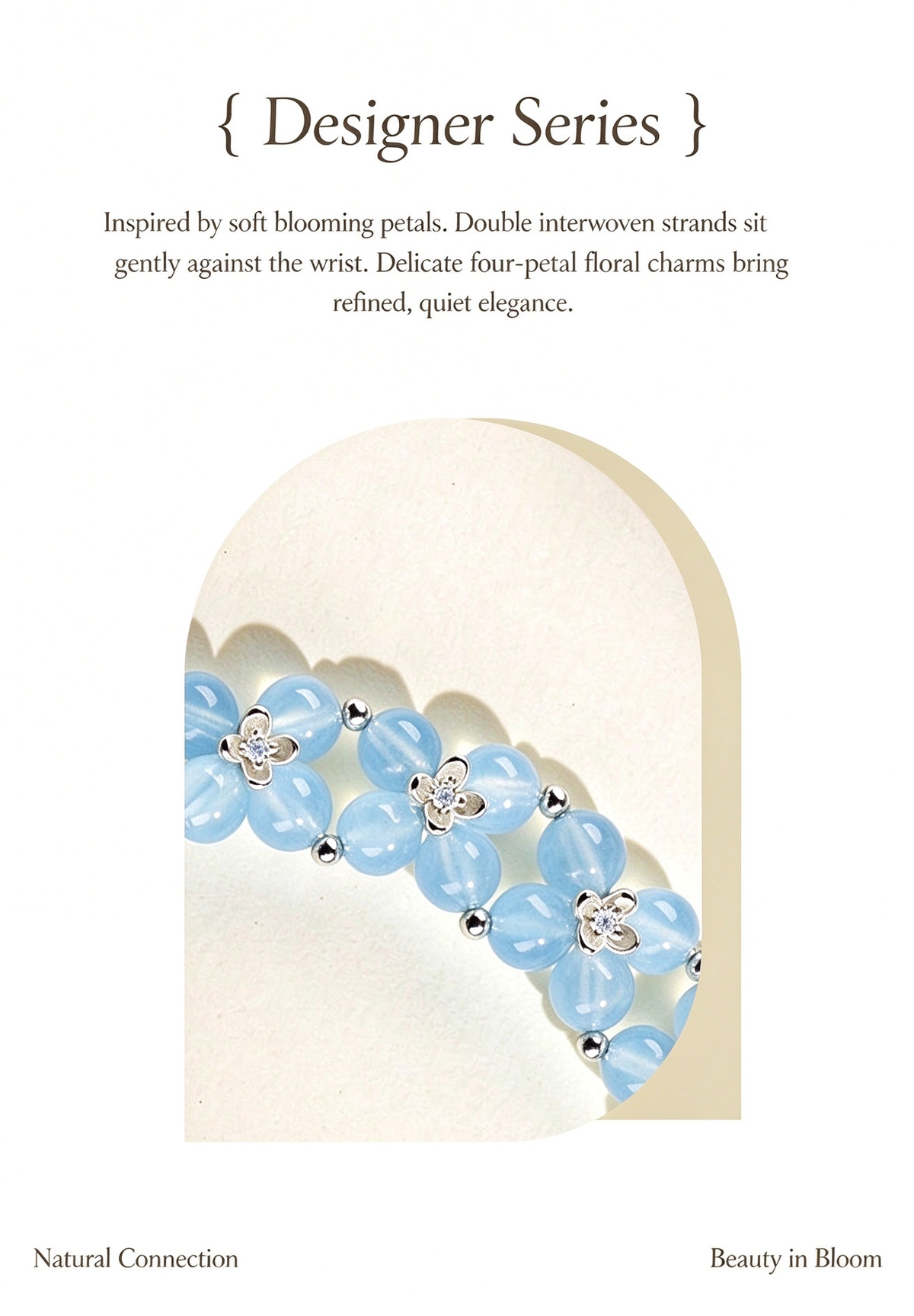FAITH Flora | Woven Blossom Gemstone Bracelet
