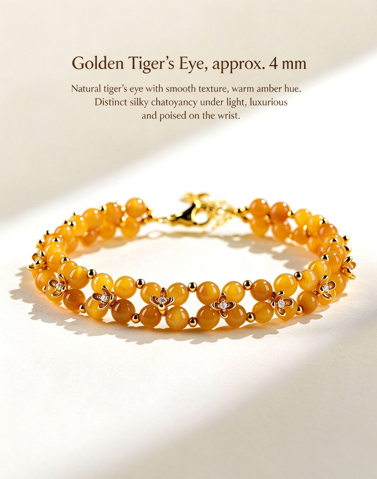 FAITH Flora | Woven Blossom Gemstone Bracelet