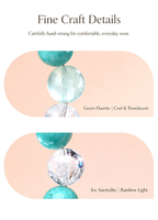 FAITH Glacia | Amazonite & Green Fluorite Beaded Bracelet