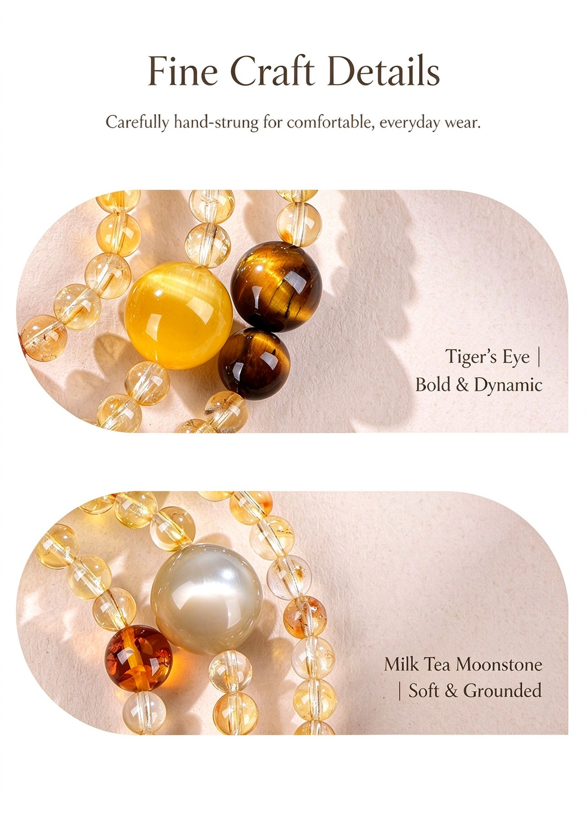 FAITH Astra | Citrine & Multi-Mineral Beaded Bracelet