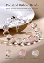 FAITH Serenity | Clear Quartz & Gemstone Accent Beaded Bracelet