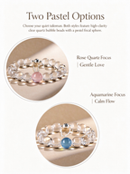 FAITH Serenity | Clear Quartz & Gemstone Accent Beaded Bracelet
