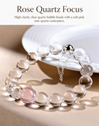 FAITH Serenity | Clear Quartz & Gemstone Accent Beaded Bracelet