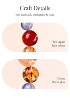 FAITH Mirage | Red Agate & Kyanite Beaded Bracelet