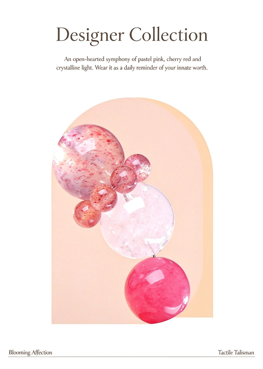 FAITH Allure | Strawberry Quartz & Rhodonite Beaded Bracelet