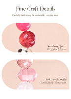 FAITH Allure | Strawberry Quartz & Rhodonite Beaded Bracelet