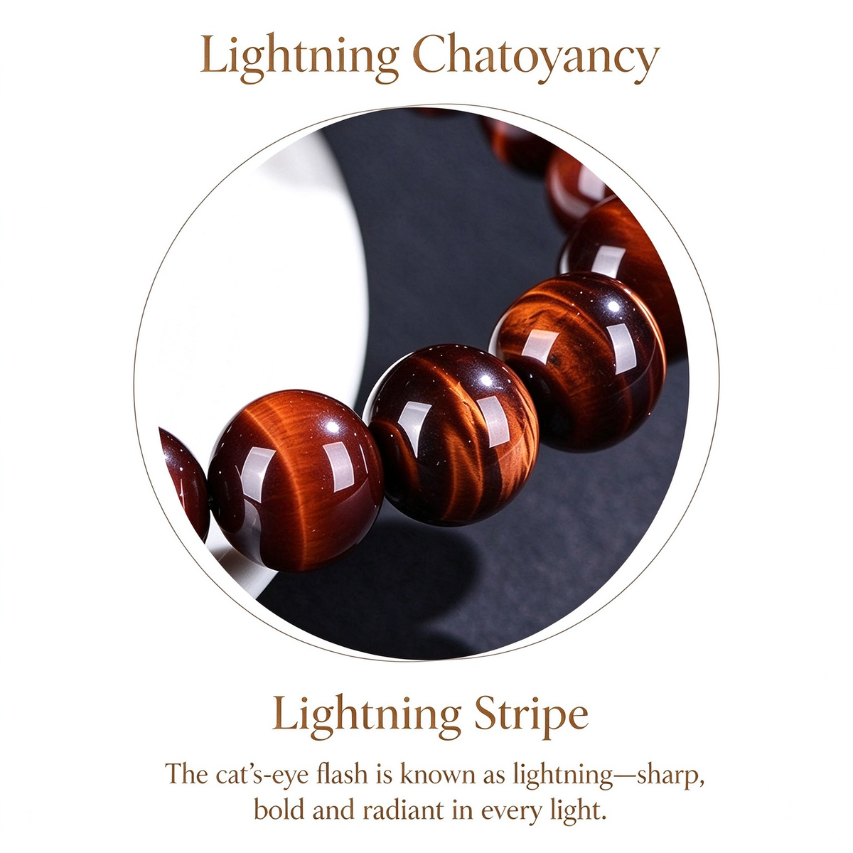 FAITH Flare | Red Tiger’s Eye Beaded Bracelet