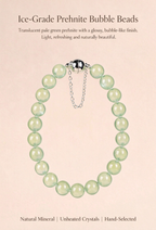 FAITH Oasis | Natural Prehnite Bubble Beaded Bracelet