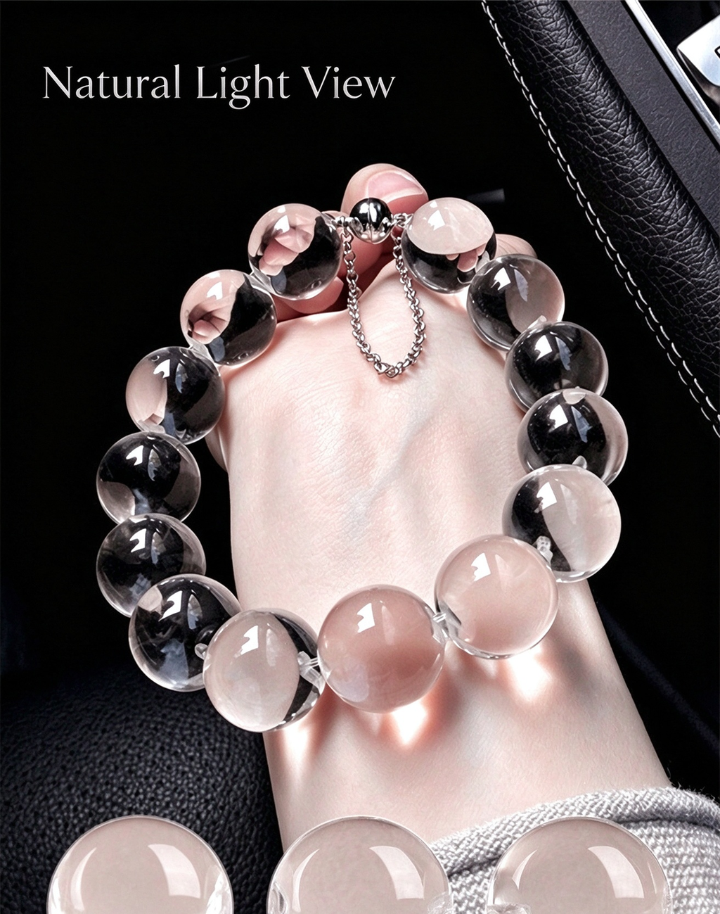 FAITH Lucid | Natural Clear Quartz Beaded Bracelet