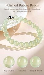 FAITH Oasis | Natural Prehnite Bubble Beaded Bracelet