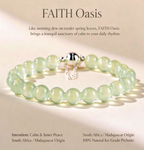 FAITH Oasis | Natural Prehnite Bubble Beaded Bracelet