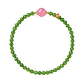FAITH Blossom | Rose Quartz & Green Nephrite Beaded Bracelet