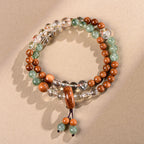 FAITH Sylvan | Super Seven & Botanical Kuka Double-Wrap Bracelet