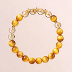 FAITH Flourish | Golden Tiger's Eye & Citrine Beaded Bracelet