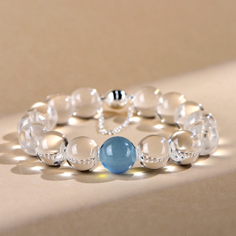 FAITH Serenity | Clear Quartz & Gemstone Accent Beaded Bracelet