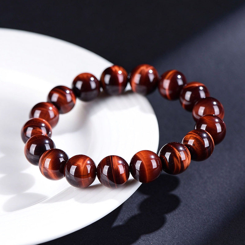 FAITH Flare | Red Tiger’s Eye Beaded Bracelet