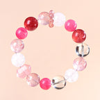 FAITH Allure | Strawberry Quartz & Rhodonite Beaded Bracelet