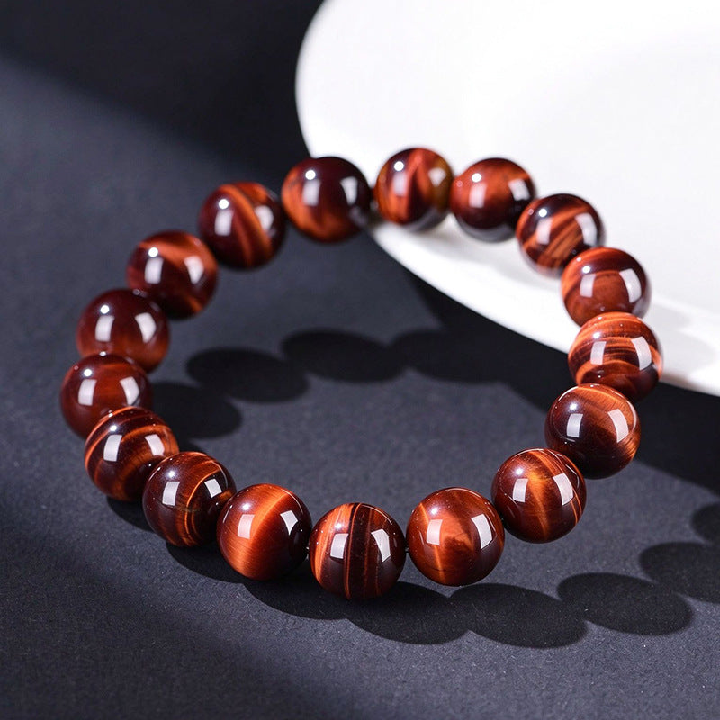 FAITH Flare | Red Tiger’s Eye Beaded Bracelet