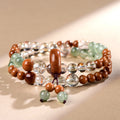 FAITH Sylvan | Super Seven & Botanical Kuka Double-Wrap Bracelet