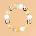 FAITH Lumina | Yellow Fluorite & White Phantom Quartz Bracelet