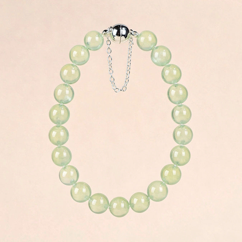 FAITH Oasis | Natural Prehnite Bubble Beaded Bracelet