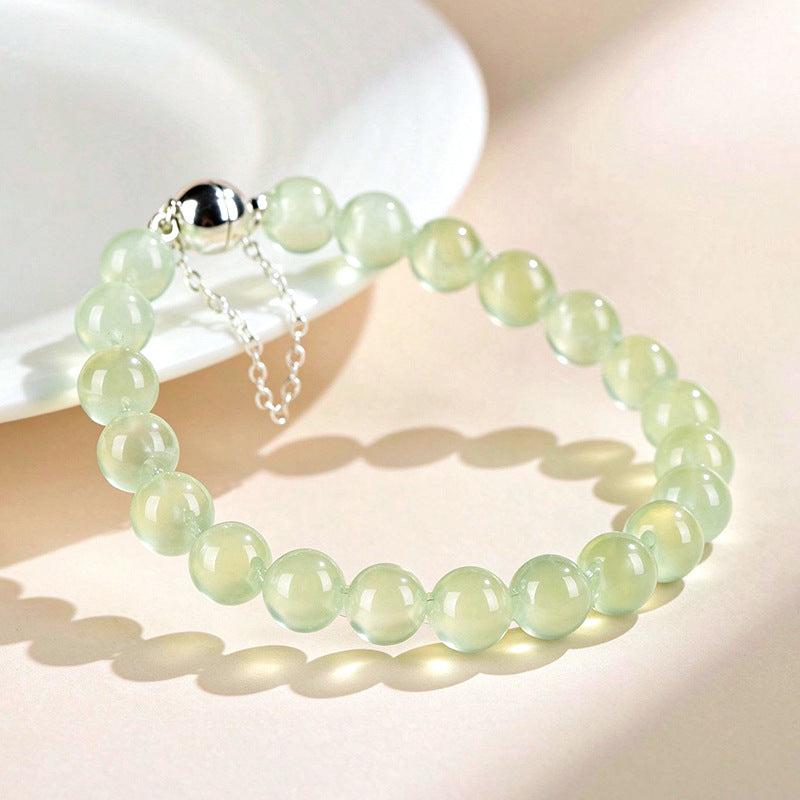 FAITH Oasis | Natural Prehnite Bubble Beaded Bracelet