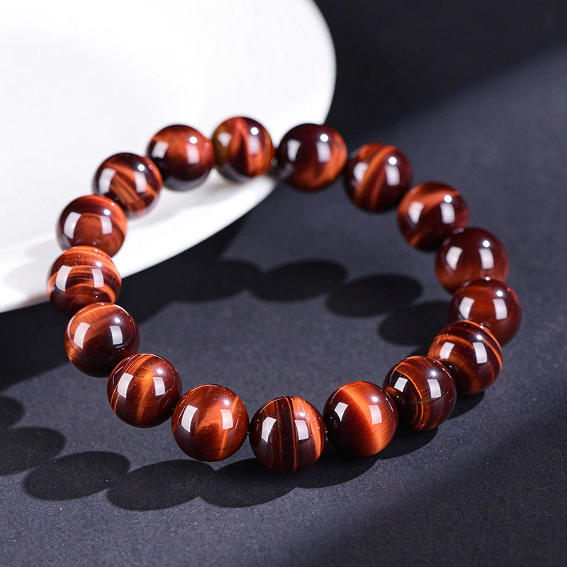 FAITH Flare | Red Tiger’s Eye Beaded Bracelet