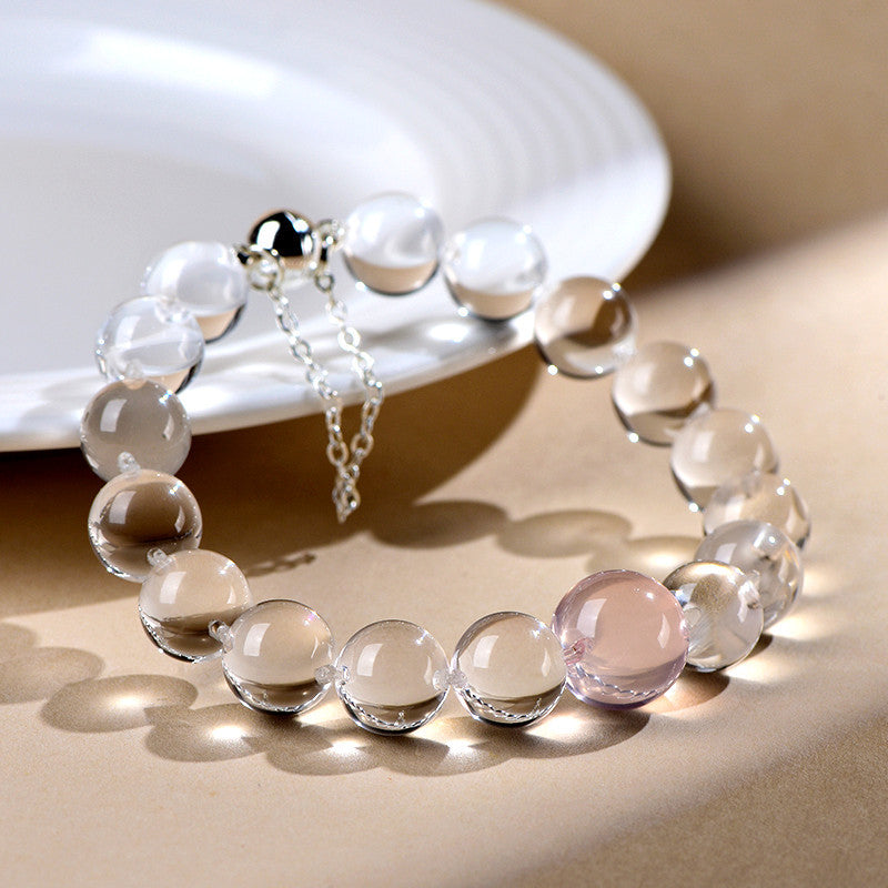 FAITH Serenity | Clear Quartz & Gemstone Accent Beaded Bracelet